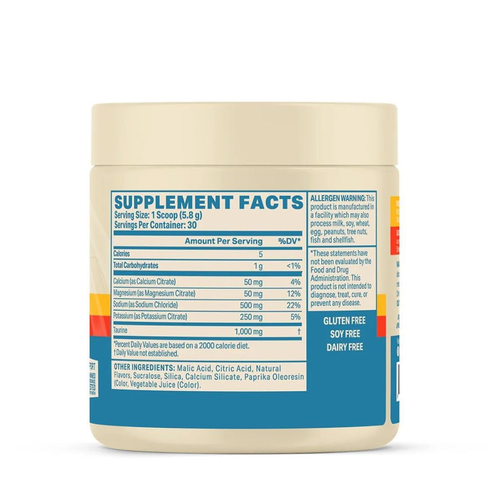 Podium Salt+Electrolytes Peaches & Cream glass shows refreshing hydration.