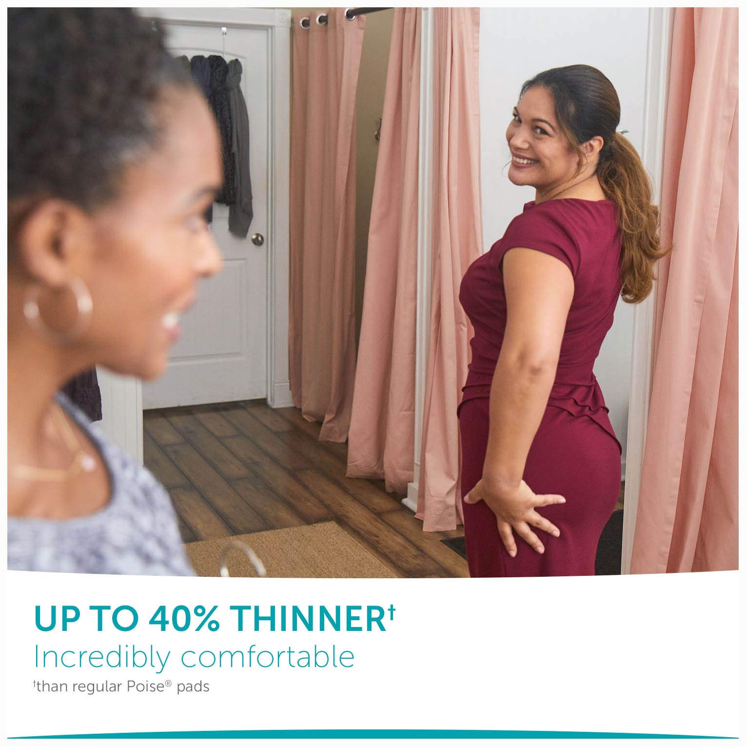 Stays 3X drier than similar-size pads for freshness.