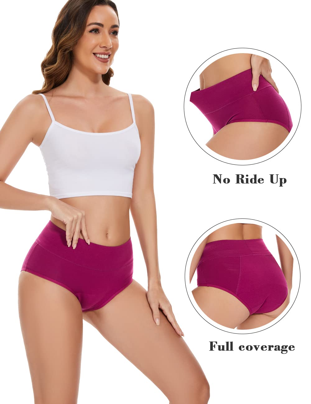 POKARLA heavy-flow protection briefs back view ideal for overnight use