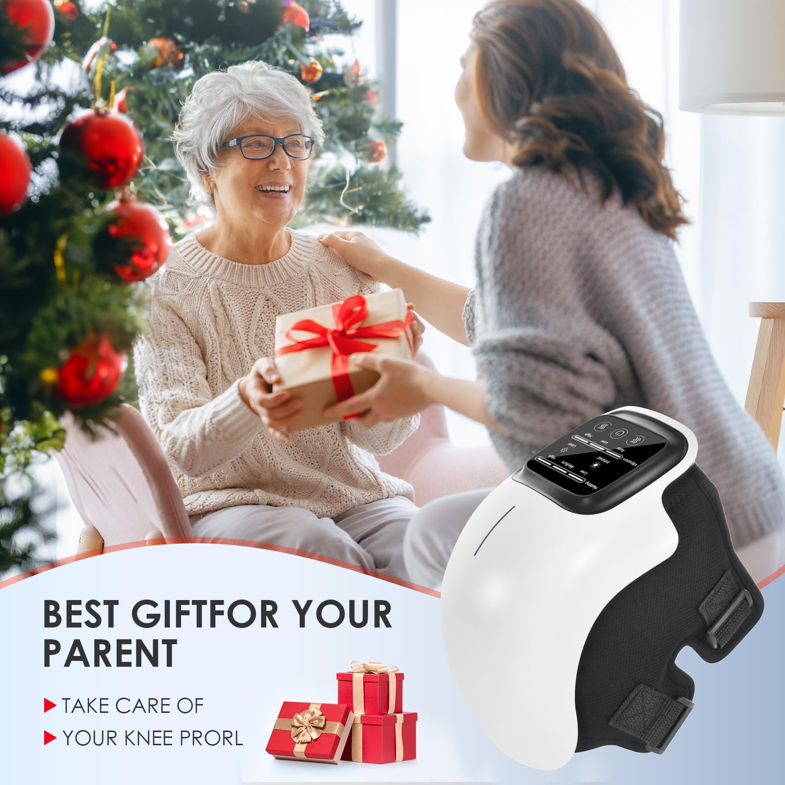 Pokytcox Knee Massager is lightweight and portable for travel or home use.