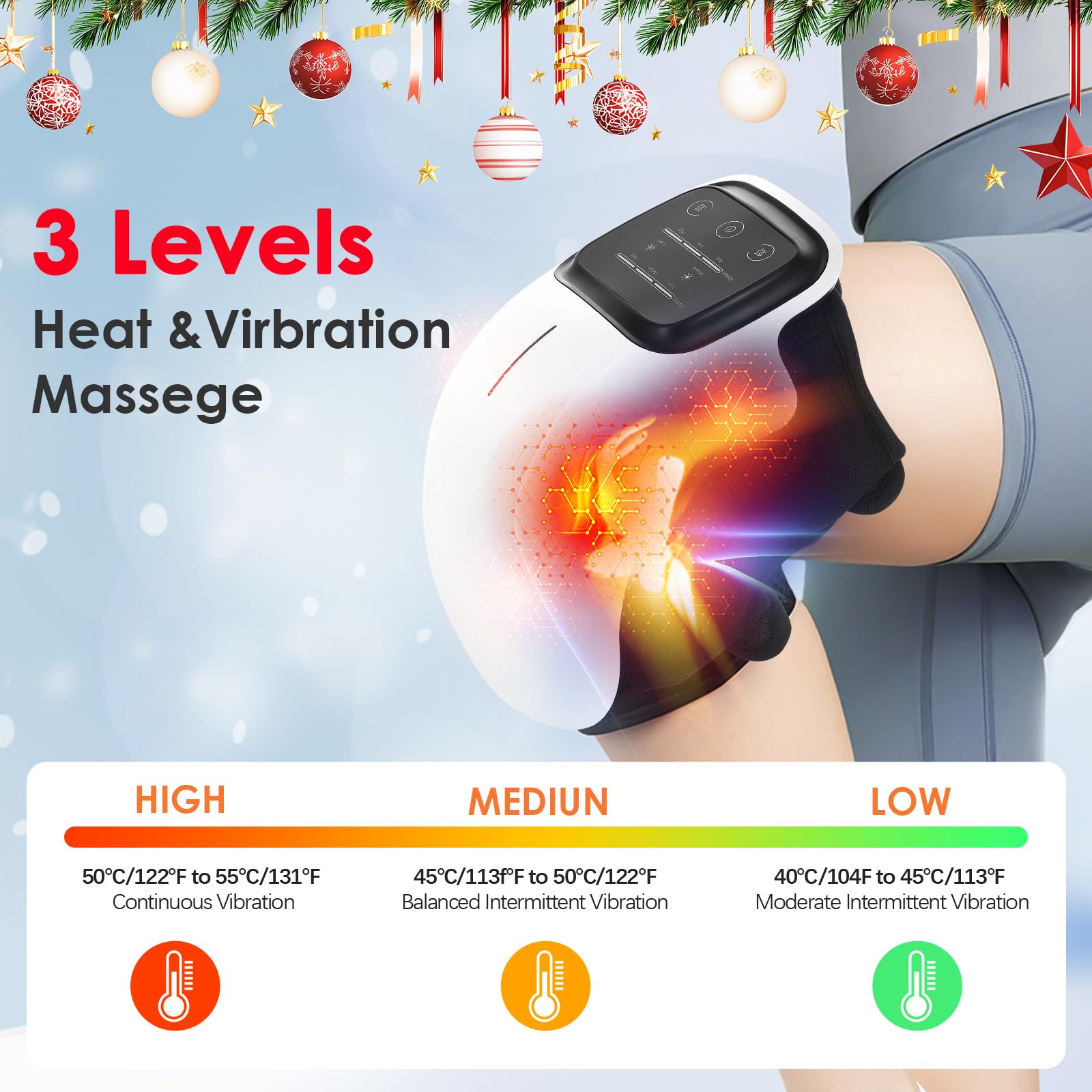 Pokytcox Knee Massager charging via USB-C for cordless use.