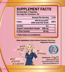 POLYC'S Myo-Inositol capsules ready for daily cycle balance