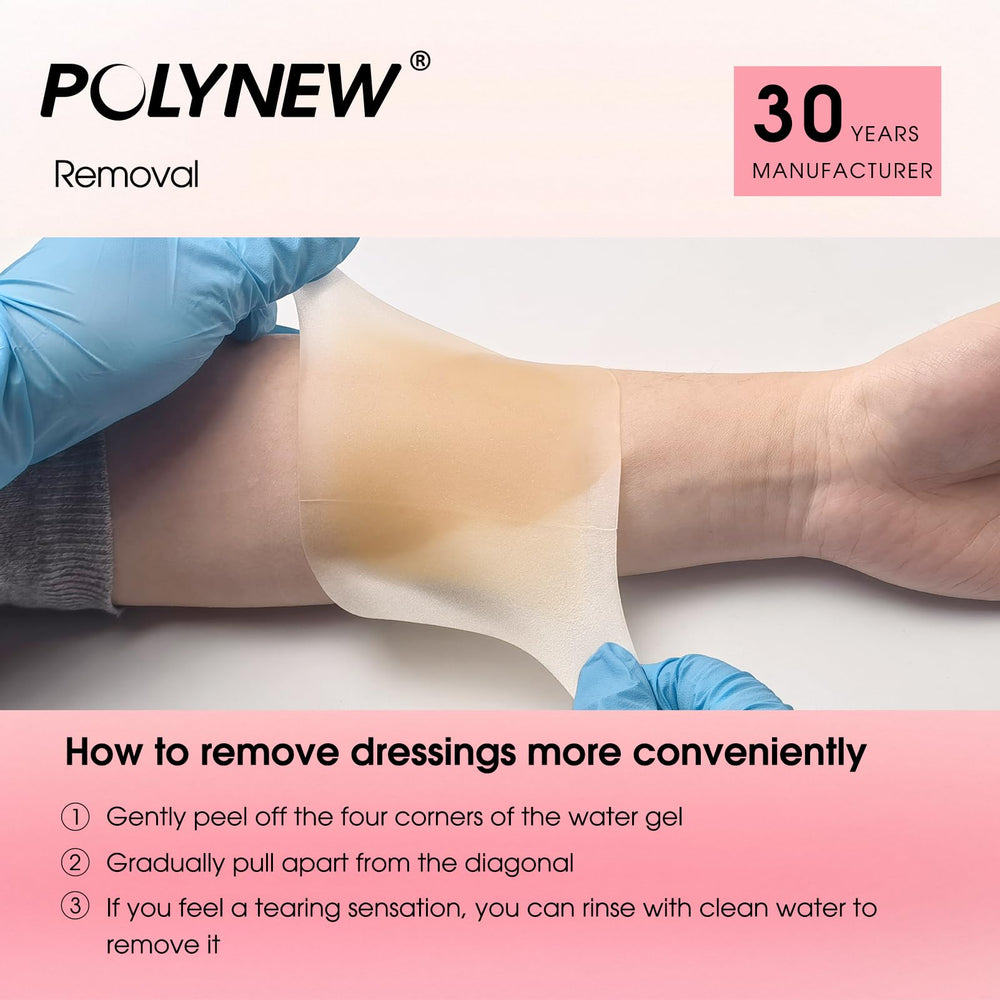 POLYNEW bed sore hydrocolloid dressing protects sensitive areas during care