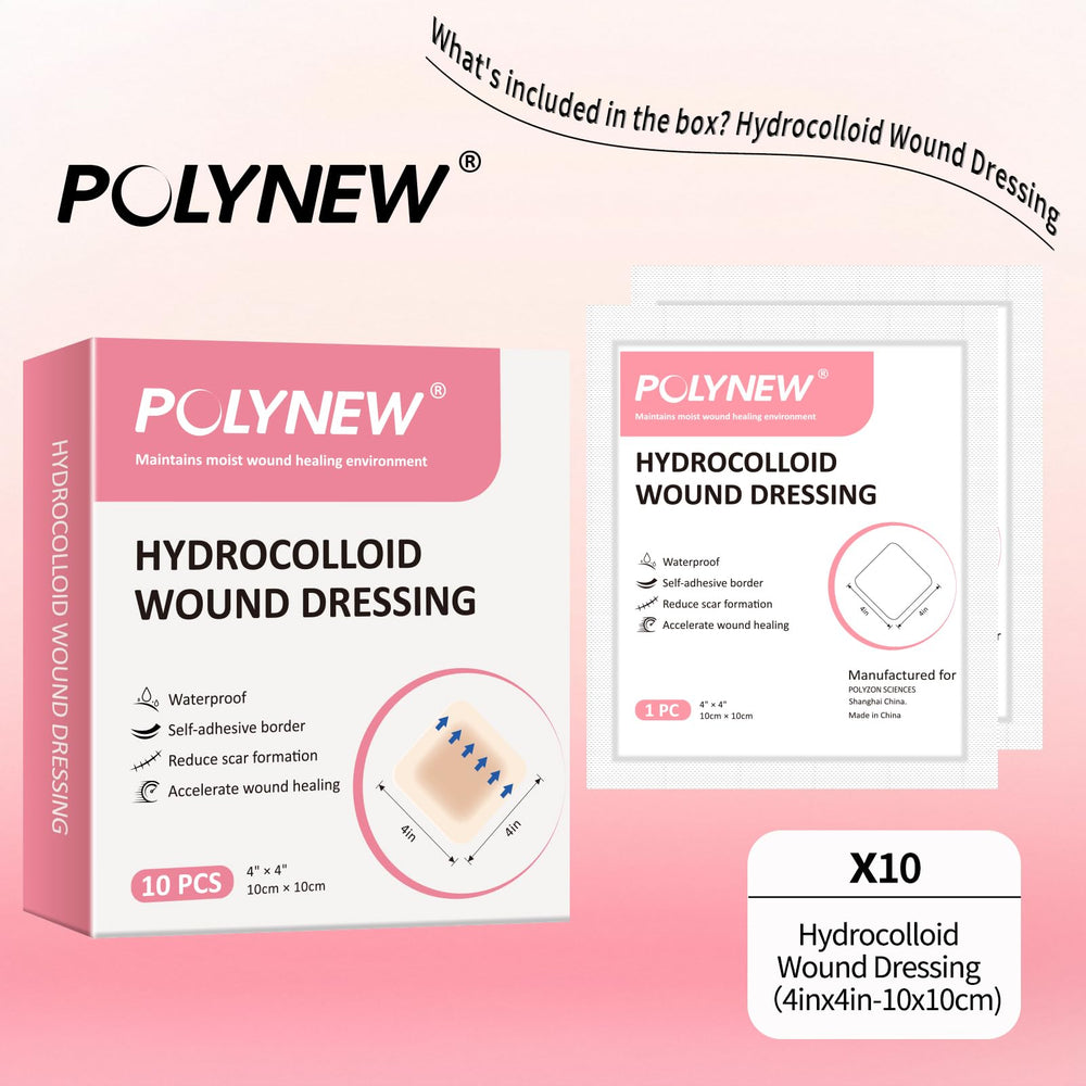 POLYNEW wound dressing easy to apply and remove, reducing discomfort during changes