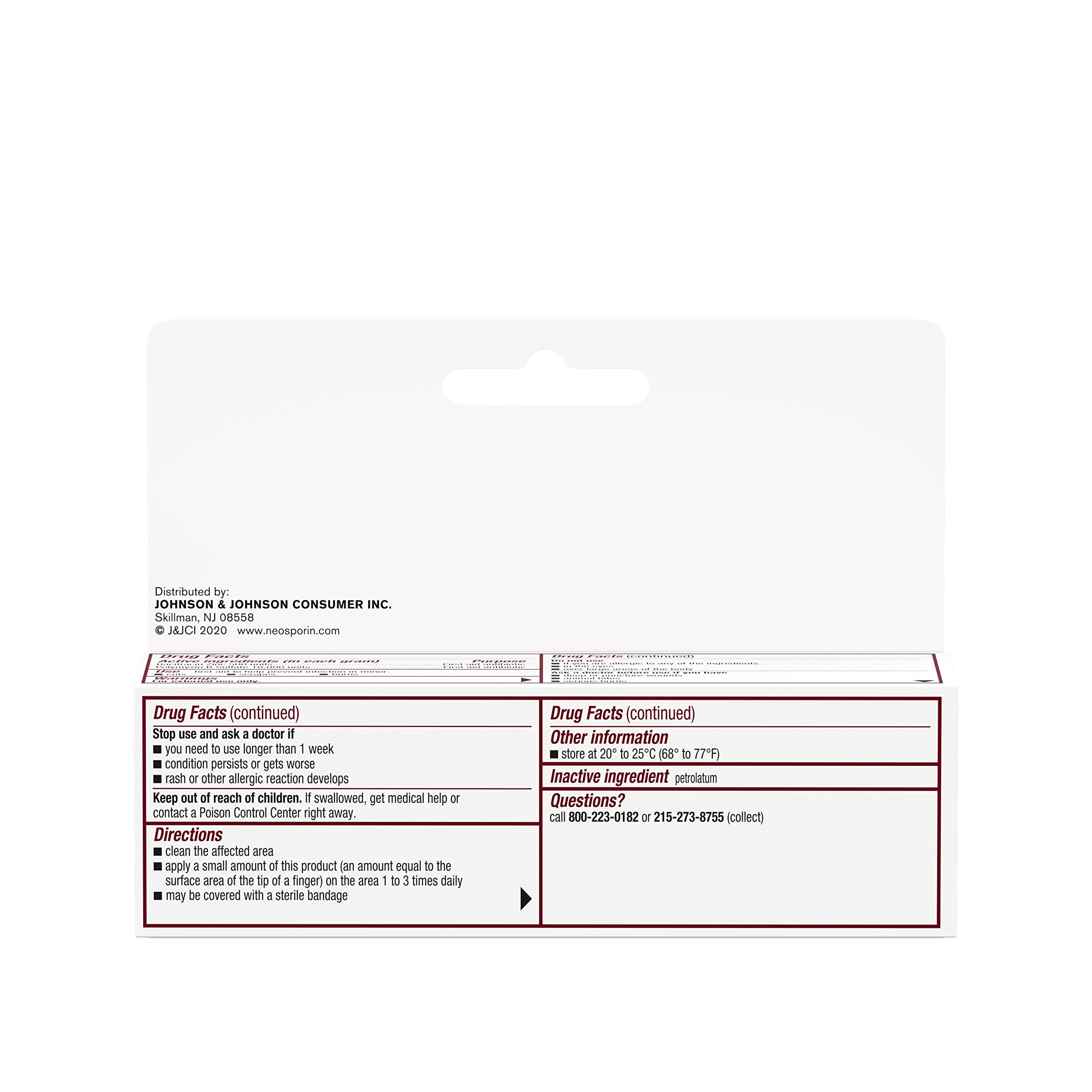 Polysporin packaging shows travel-size ointment for on-the-go care.