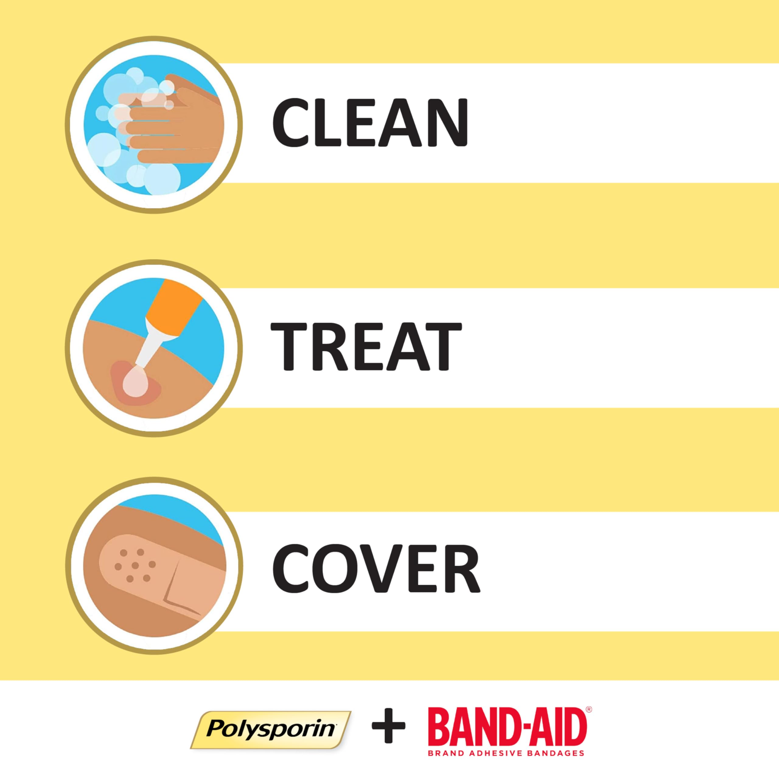 Applying Polysporin ointment to skin for simple topical care