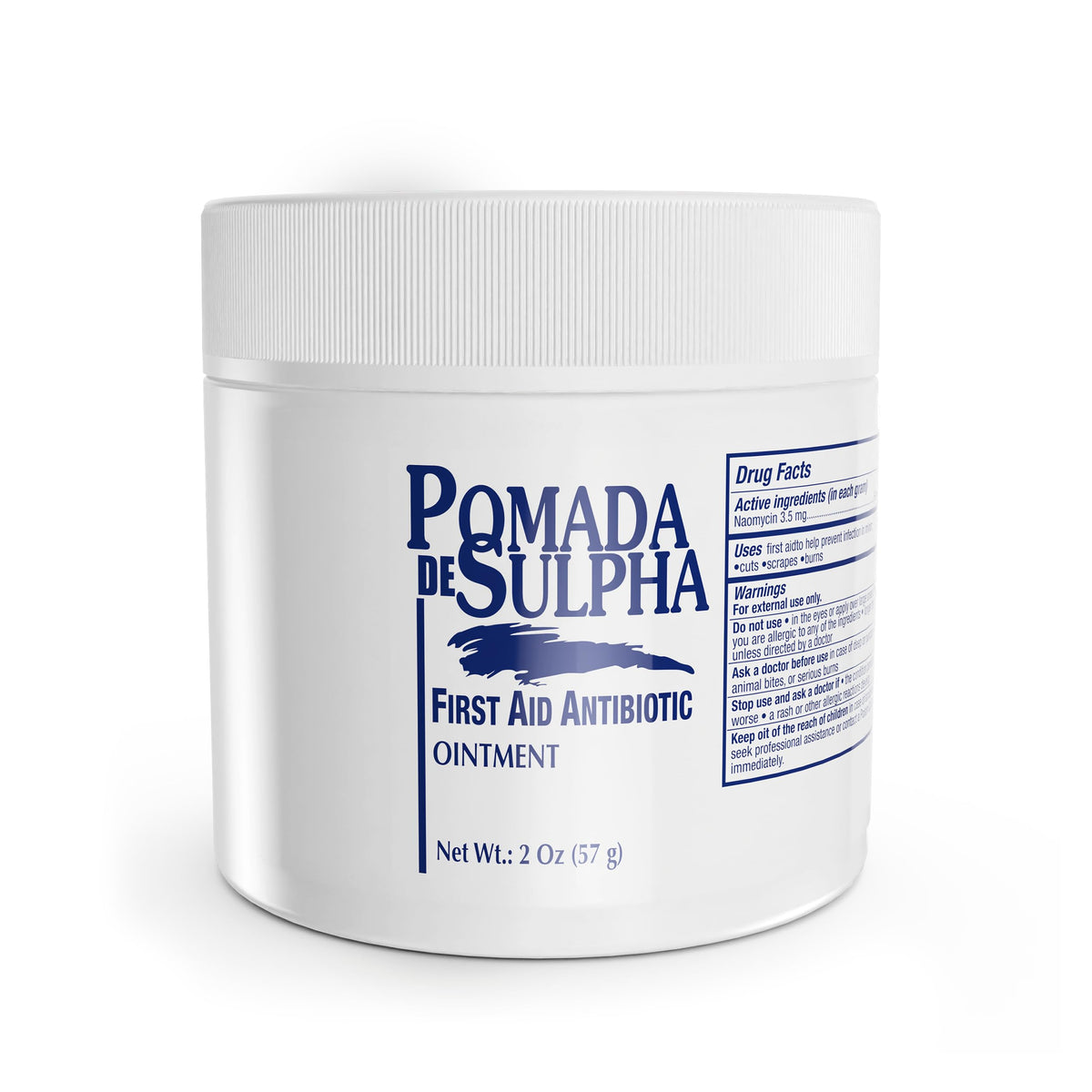 POMADA DE SULPHA ointment jar for wound healing and protection