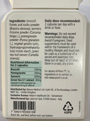 Pomi-T capsules close-up highlighting natural botanicals.