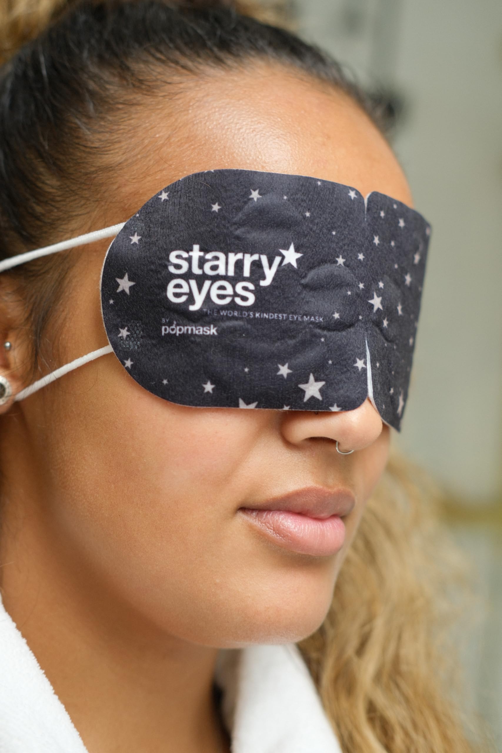 POPBAND Popmask Starry Eyes travel pack highlights portable, individually wrapped masks.