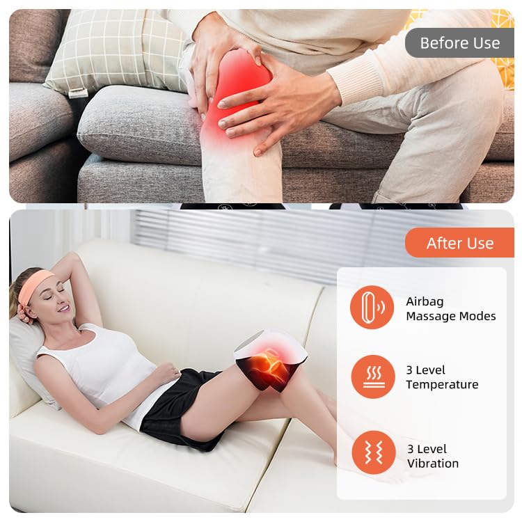 POPFIRST Cordless Knee Massager design lets you massage anywhere