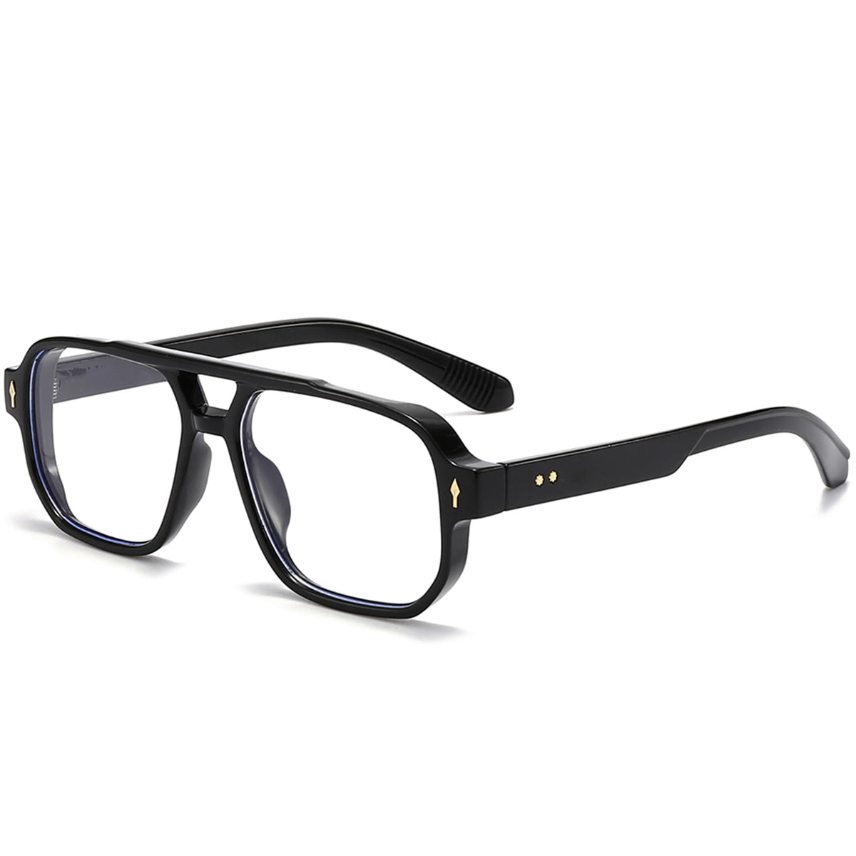 PORADAY blue light blocking glasses front view for screen time relief and style