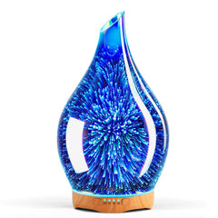 Porseme 280ml diffuser with 3D glass design for elegant home fragrance ambiance.