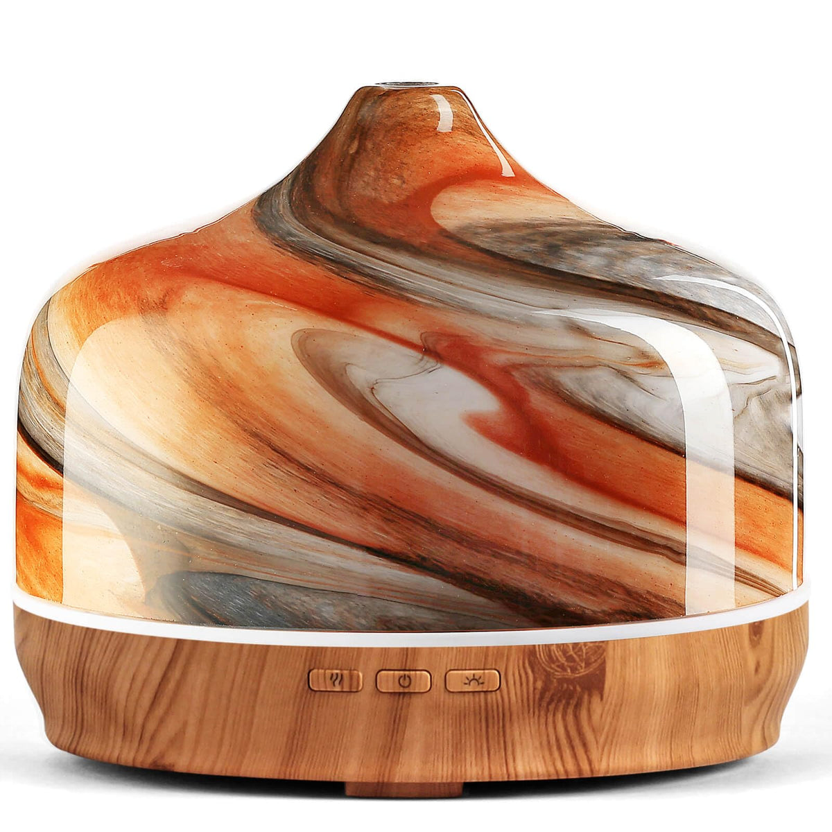 Porseme 500ml glass diffuser starry-pattern cover for calming aromatherapy in your bedroom.