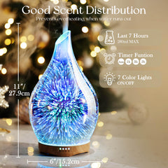 Porseme diffuser displaying auto shut-off for safe, unattended use.