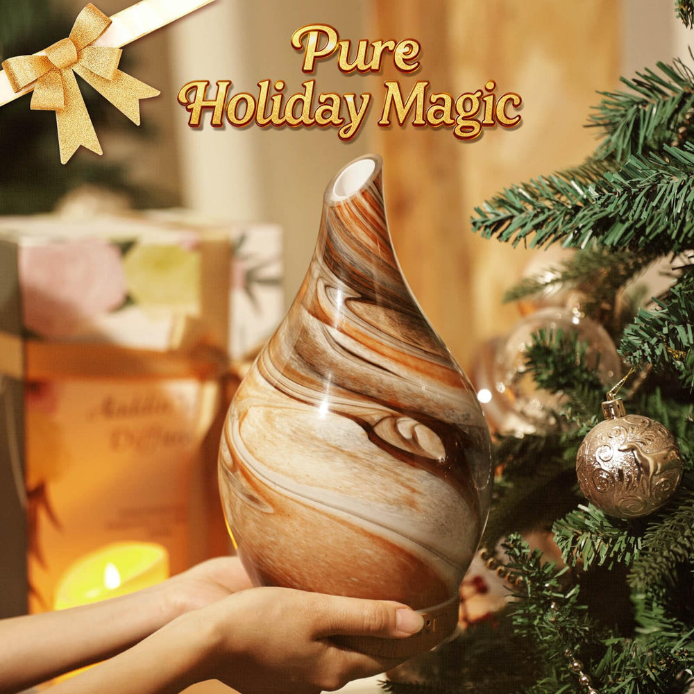 BPA-free handblown glass Porseme diffuser for safe, attractive design
