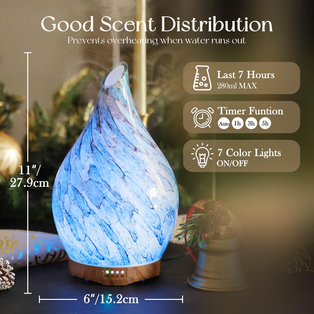 Porseme star-pattern cover adds decorative charm while diffusing scents.