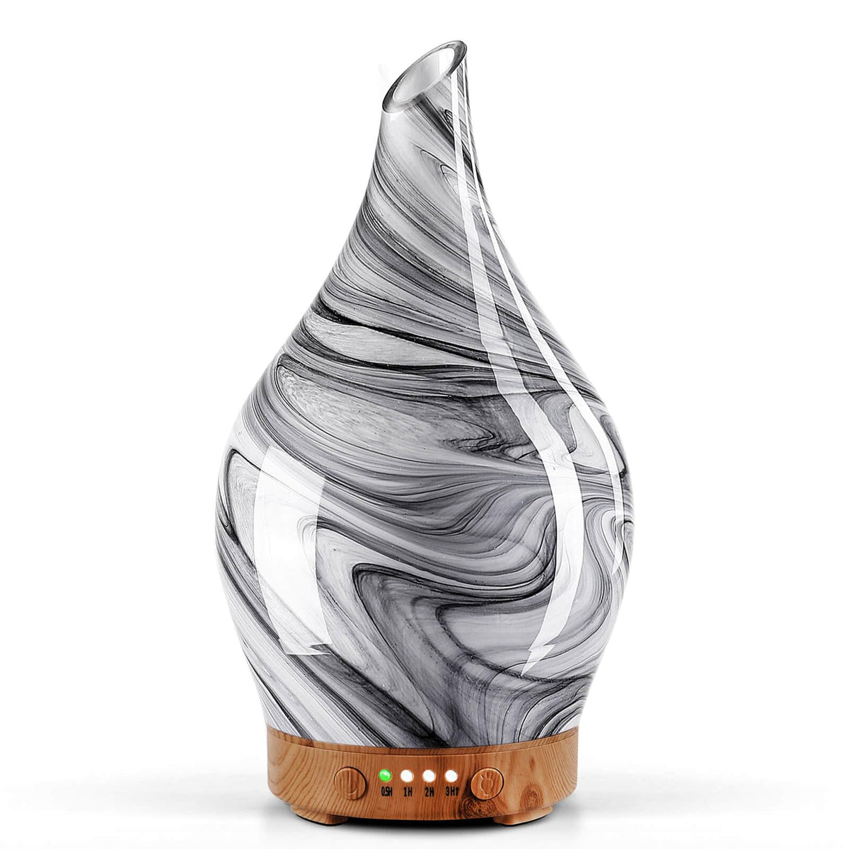 Porseme Ink diffuser with glass globe delivers a calming aroma in any room