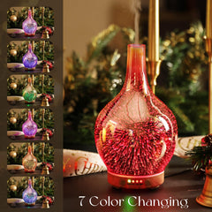 Porseme diffuser with wooden base decor adds warmth to the bedroom