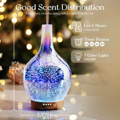 Porseme ultrasonic diffuser releases nano-scale mist for even aroma diffusion.