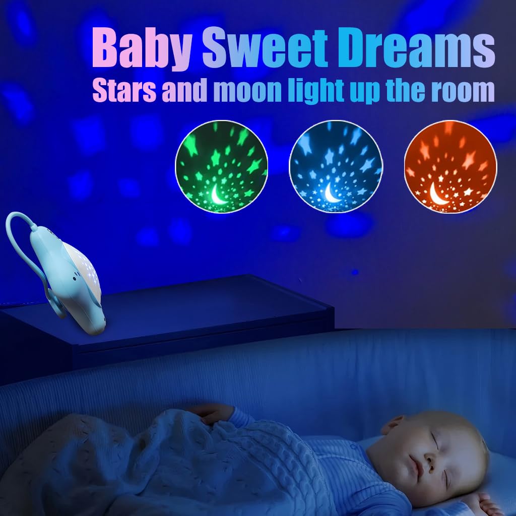 Portable Baby White Noise Sound Machine offers 11 curated sleep sounds for calm
