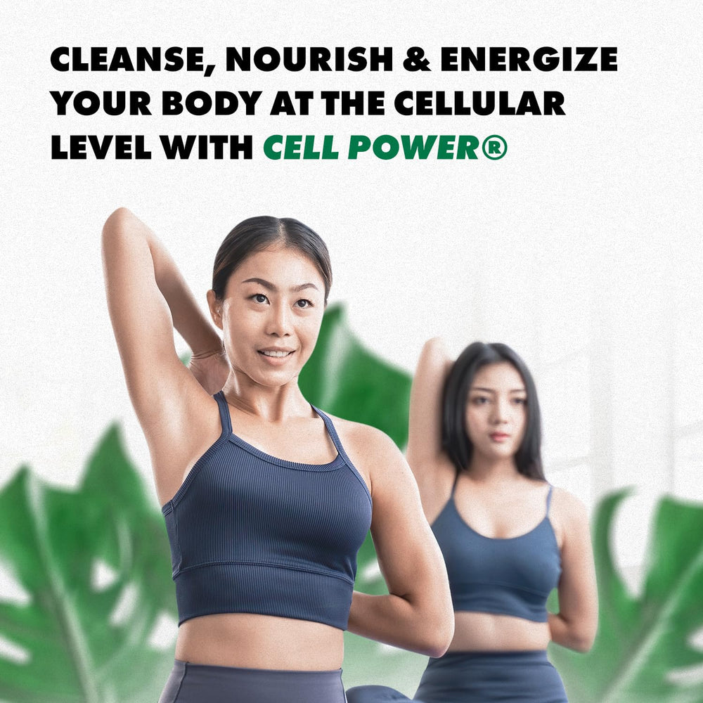Positive Power Cell Power Drops in a modern kitchen scene, implying everyday wellness.