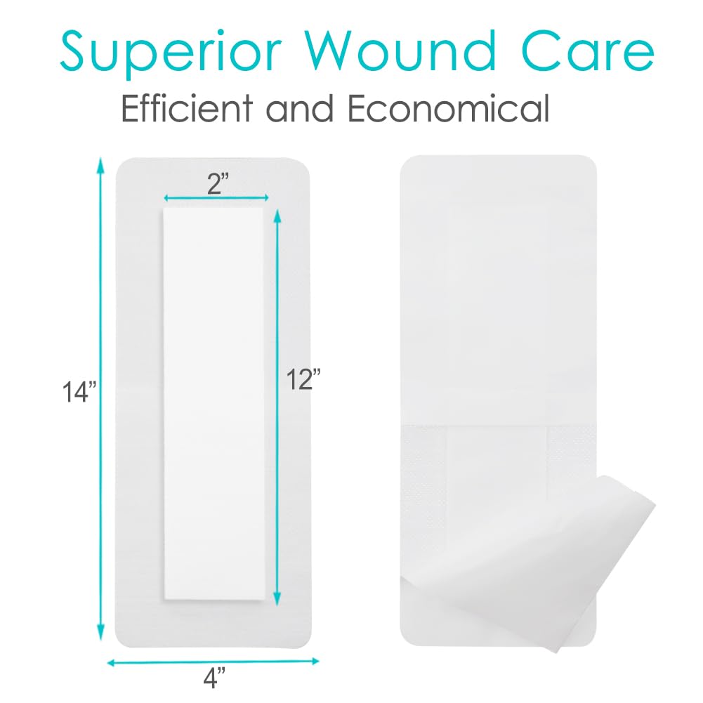 POSTOP MEDICAL WEAR breathable border edges promote airflow around the incision