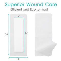 POSTOP MEDICAL WEAR breathable border edges promote airflow around the incision