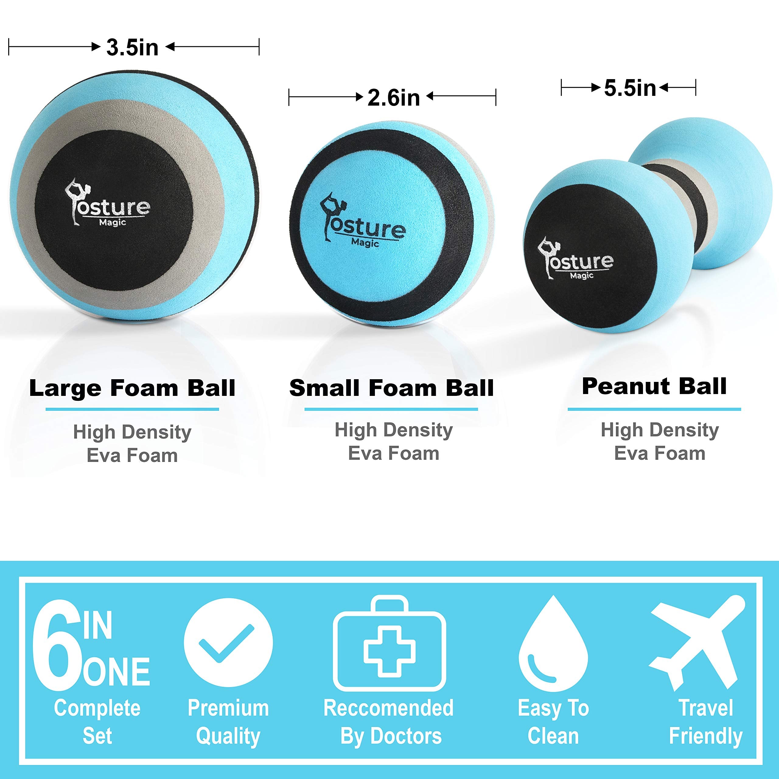 Posture Magic small foam ball targets precise areas for quick relief and mobility