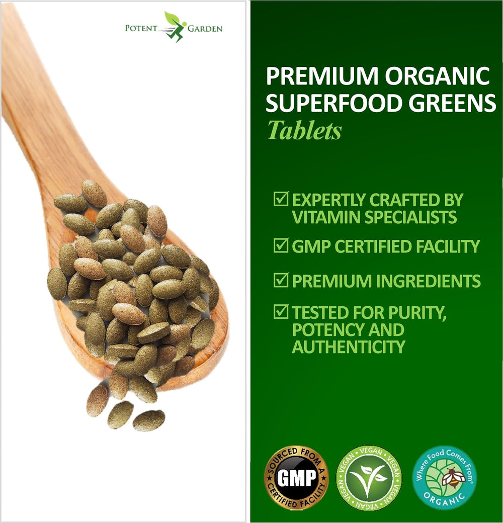 Potent Garden adults' veggie supplement packaging highlights vegan-friendly formula