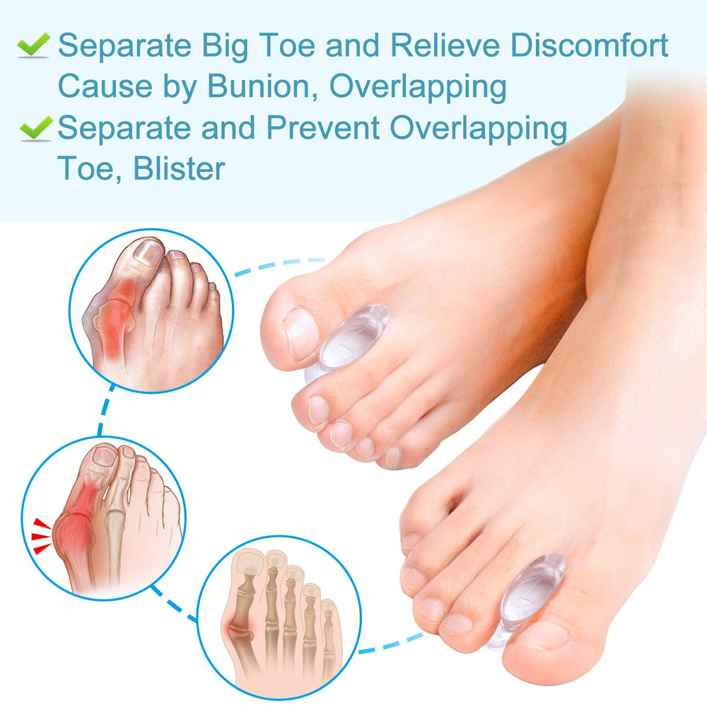 Povihome reusable and washable toe spacers for long-lasting wear