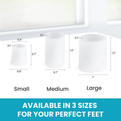 Povihome toe protectors on a toe prevent rubbing and friction during daily wear.