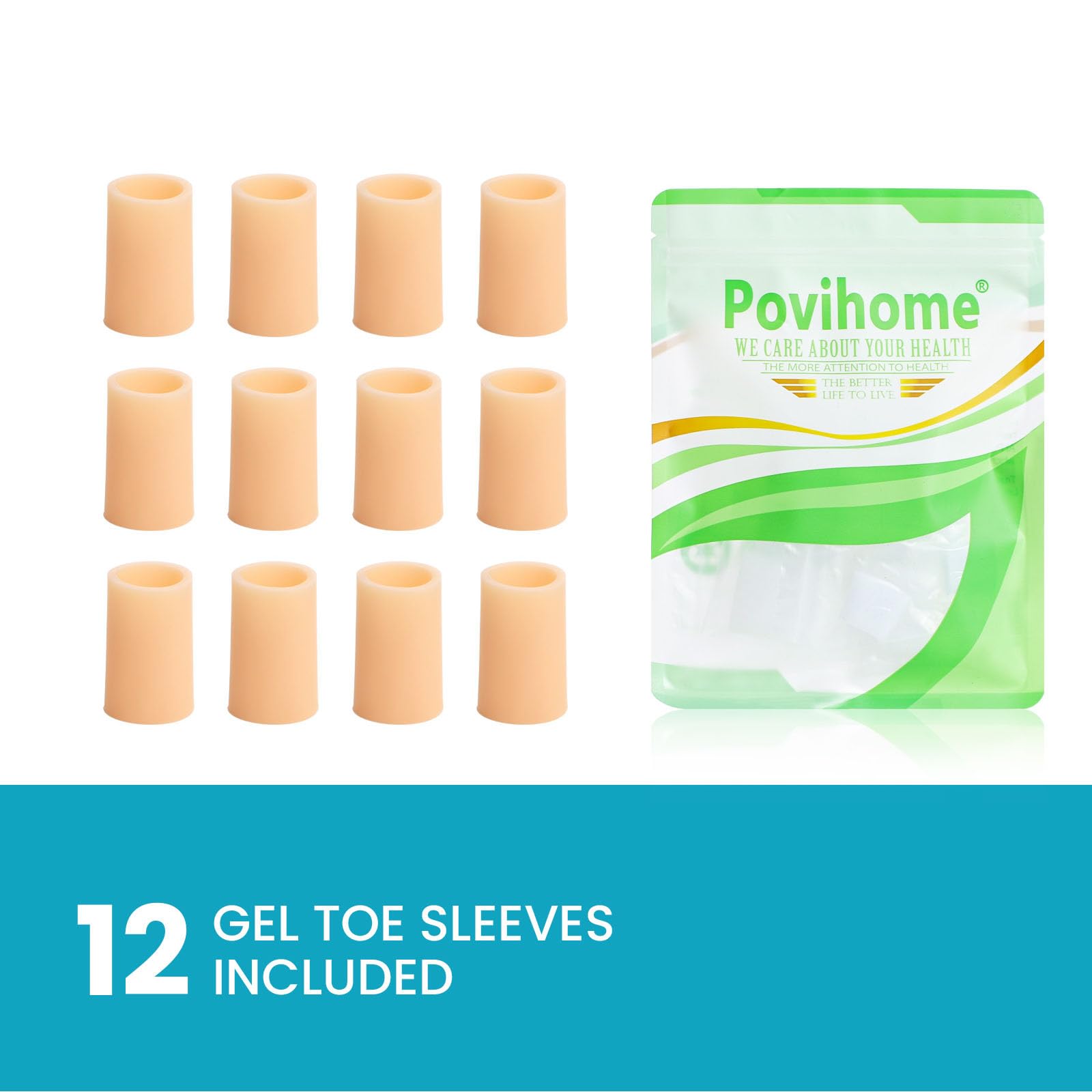 Povihome versatile toe protector fits many shoe styles for all-day wear.