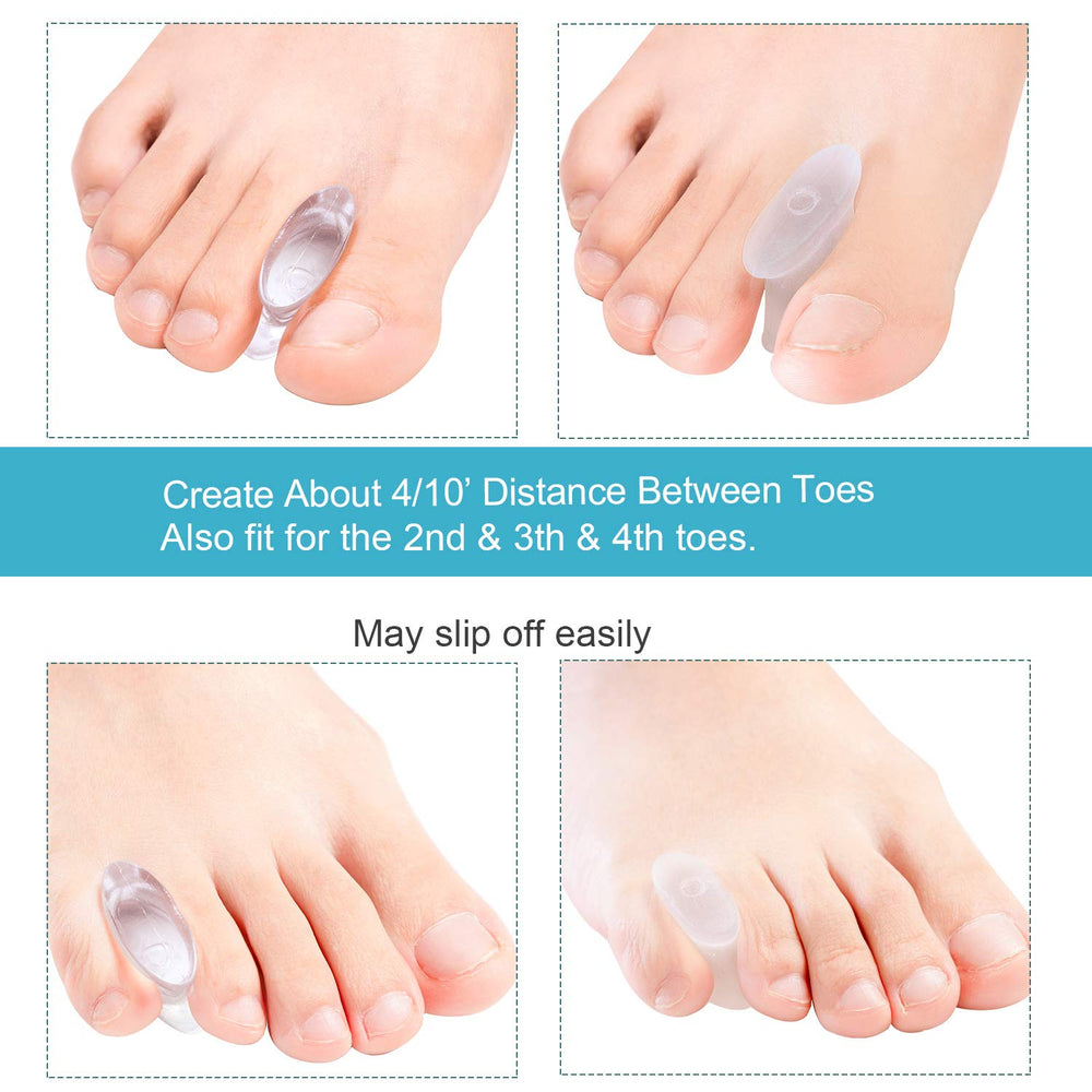 Povihome wrap-around toe spacer ensures secure fit and stability
