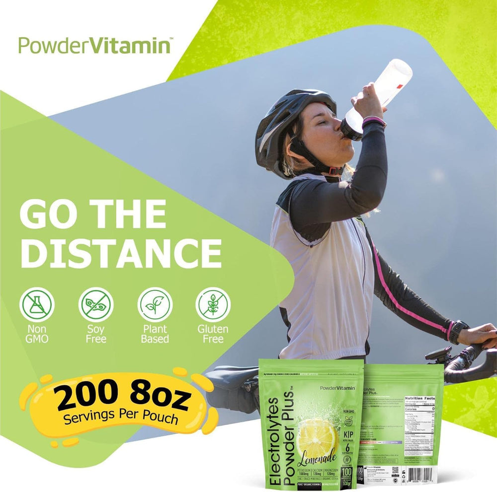 PowderVitamin electrolytes lemonade scoop helps measure servings precisely