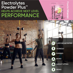 PowderVitamin Electrolytes Raspberry Lemonade ingredient panel showing beets and zinc