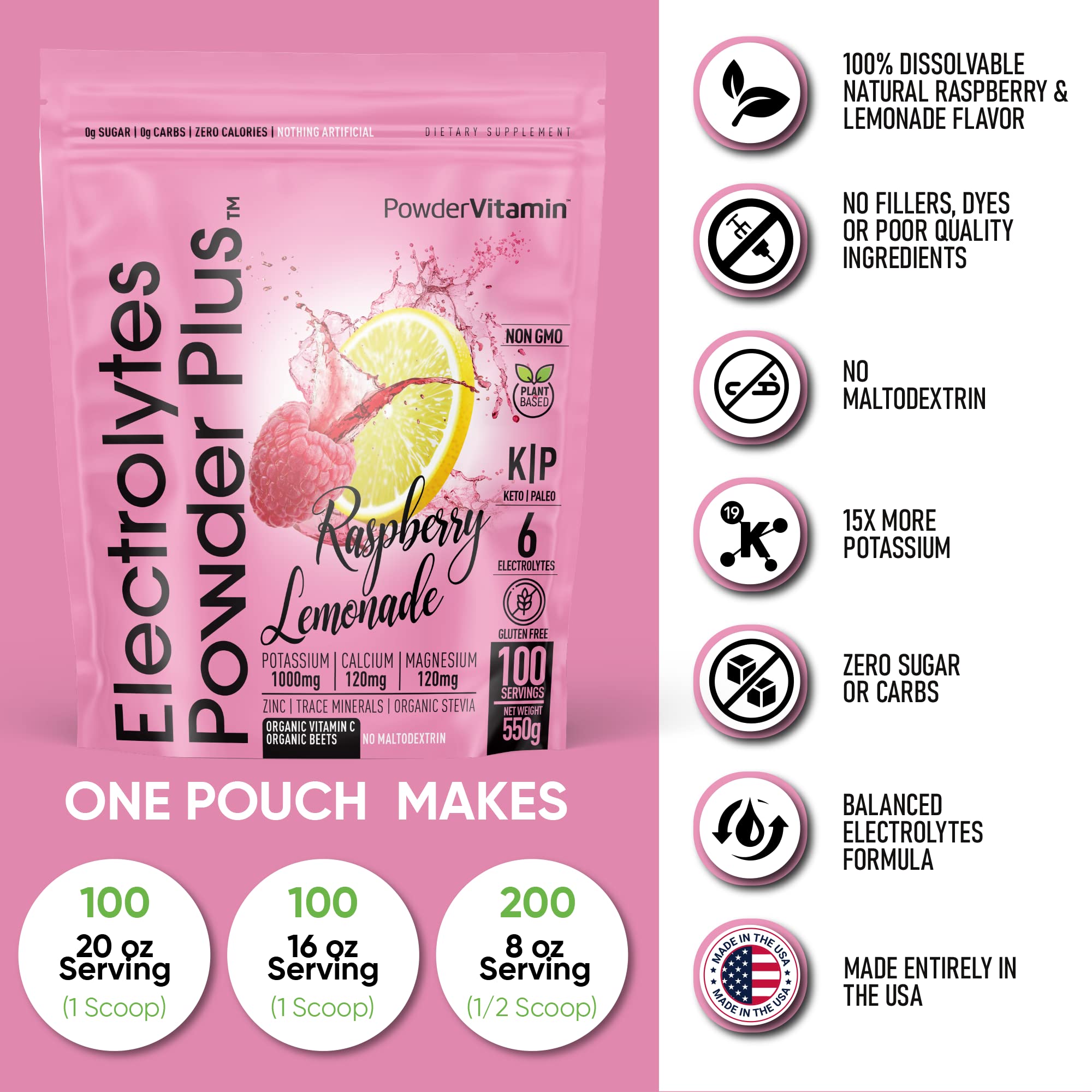 PowderVitamin Electrolytes on-the-go bottle for convenient hydration