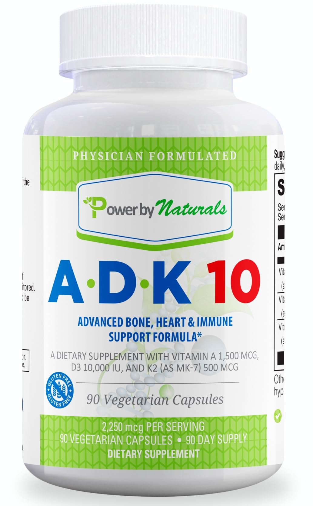 Power By Naturals ADK 10 USA-made badge signals quality