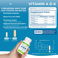Power By Naturals ADK capsules closeup suggests easy daily dosing and immune support