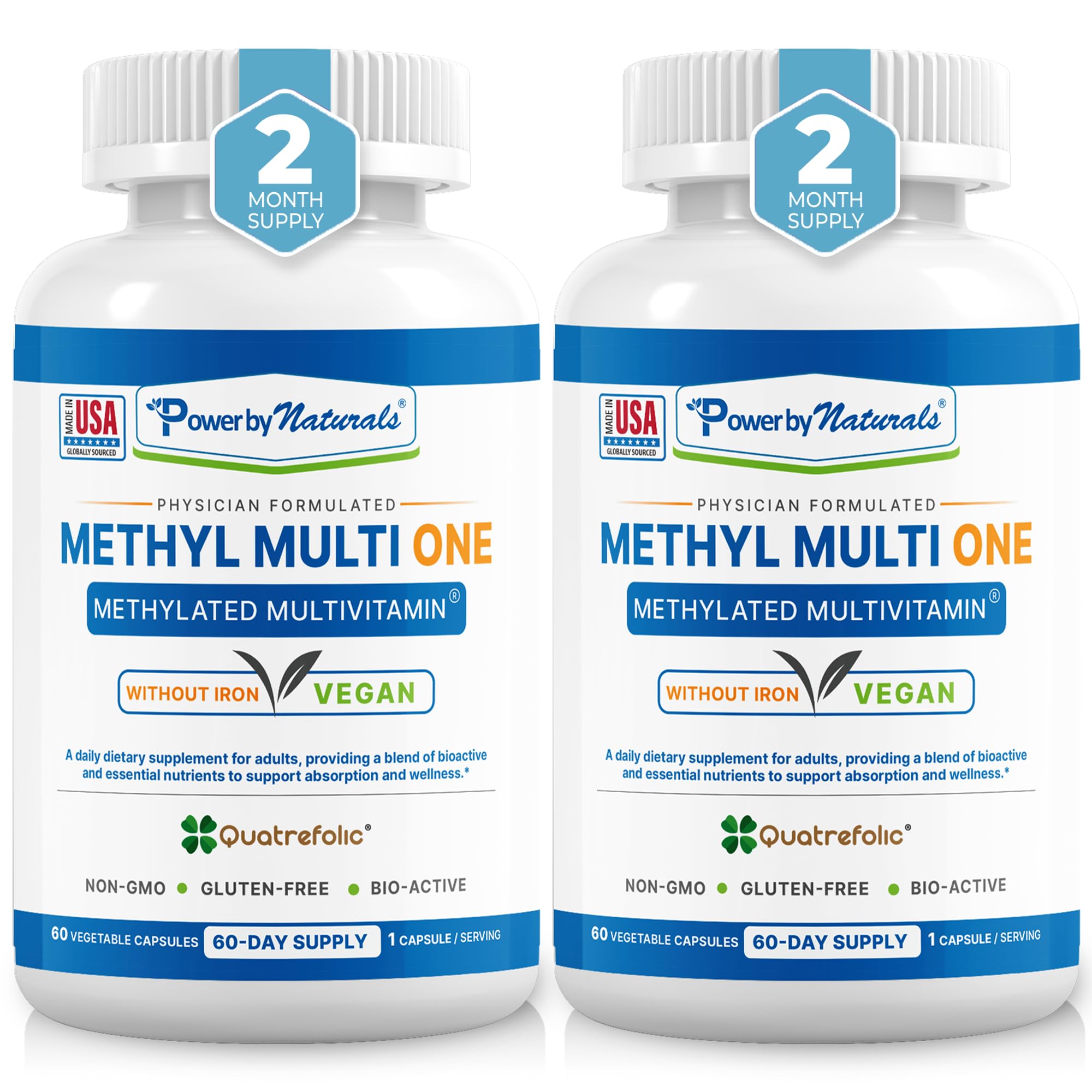 Power By Naturals Methyl Multi One bottle for daily energy support