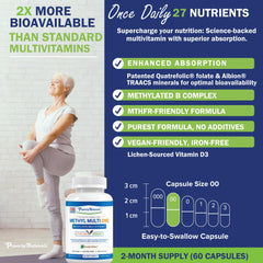 Power By Naturals Methyl Multi One pour showing capsule flow