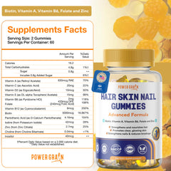 Power Grain blueberry-flavored gummy close-up for a delicious daily boost.