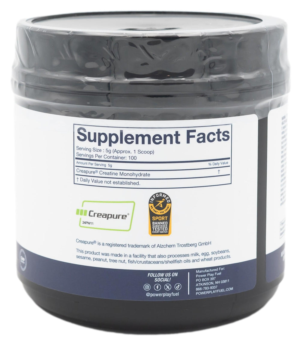 POWER PLAY FUEL unflavored powder in shaker for versatile stacking