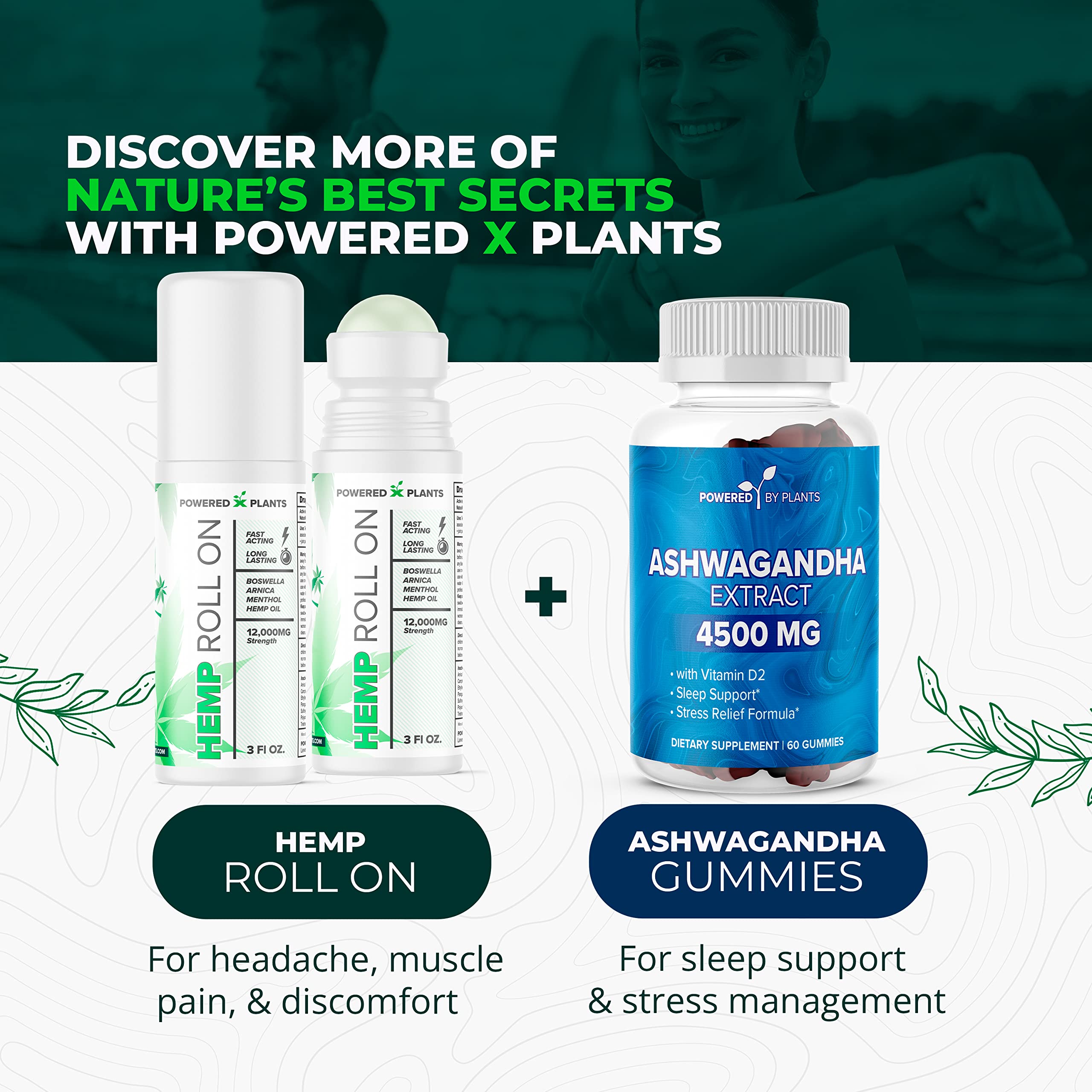 Powered X Plants boswellia arnica synergy supports comfort after activity.