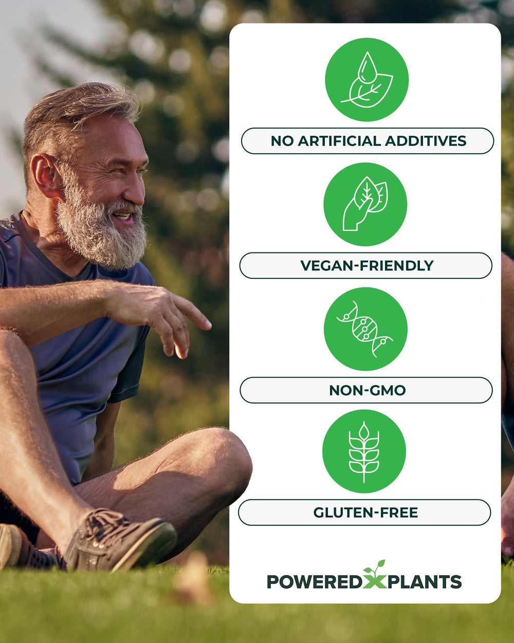 Powered X Plants Tiger Milk Mushroom capsule on a bright surface hints at immune wellness potential