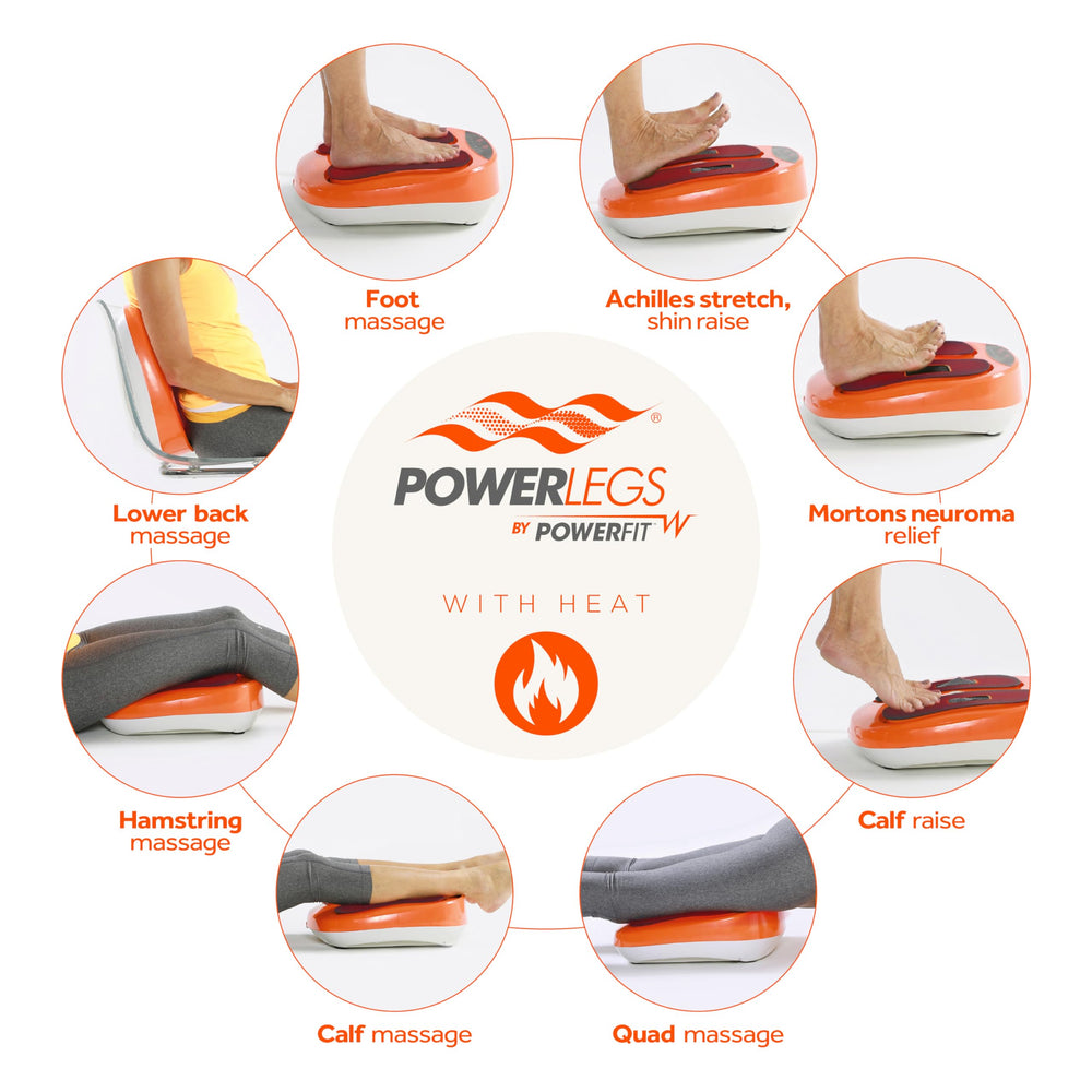 Powerfit Power Legs massager supports neuropathy-friendly comfort