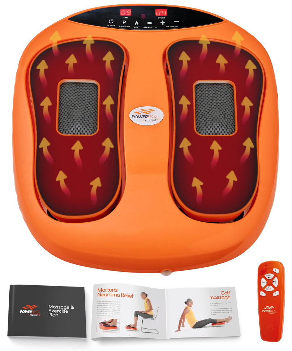 Powerfit Power Legs foot massager with remote control for easy home use