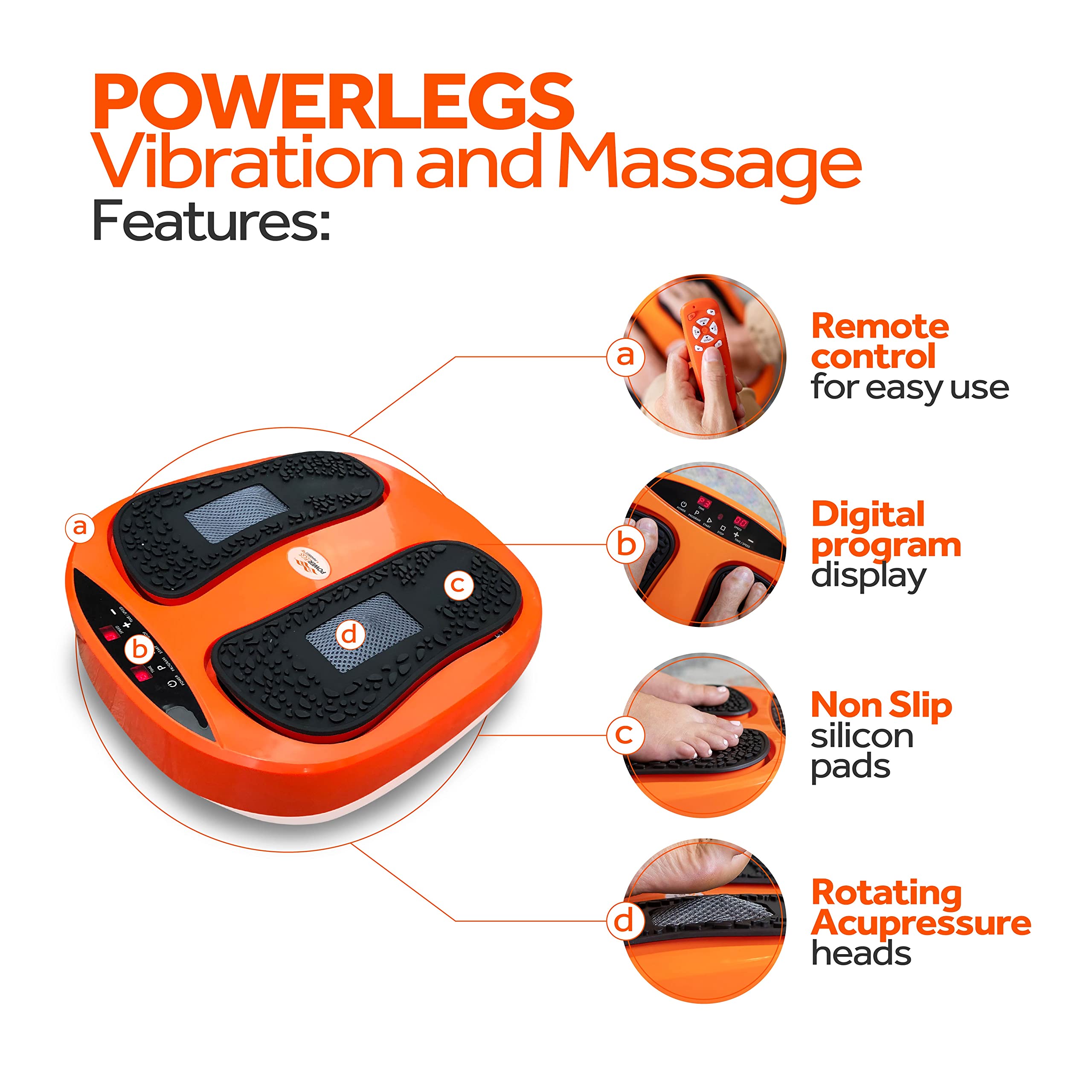 Power Legs calf massager attachment for targeted leg comfort.