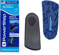 PowerStep Pinnacle 3/4 Insoles – Arch Support Orthotics for Tight Shoes, Made in USA (Men M10-10.5 / Women 12)