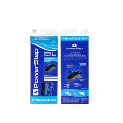 Slim-edge Pinnacle insole fits tight shoes without bulk.