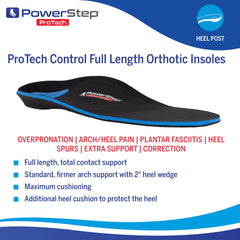 PowerStep Protech Poron cushion absorbs impact for everyday comfort